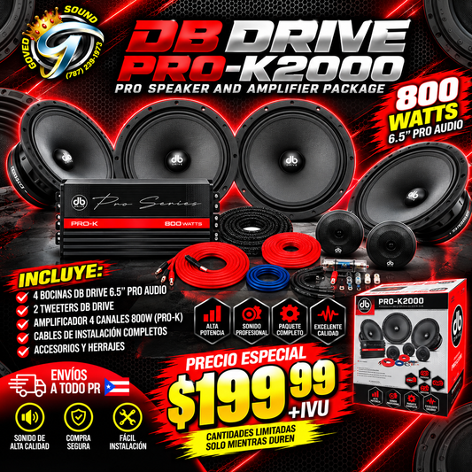 DB DRIVE PRO-K2000 – COMBO COMPLETO PRO AUDIO 6.5”