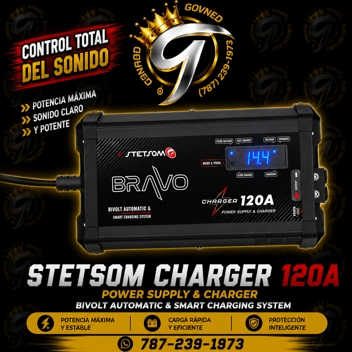 Stetsom Cagador Power Supply & Charger 120A