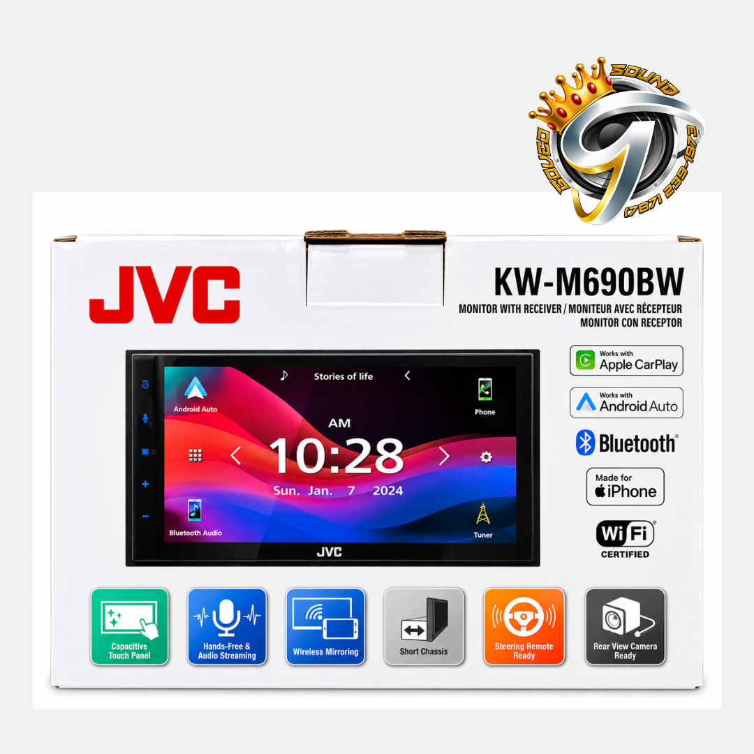 JVC Radio Double Din KW-M690BW