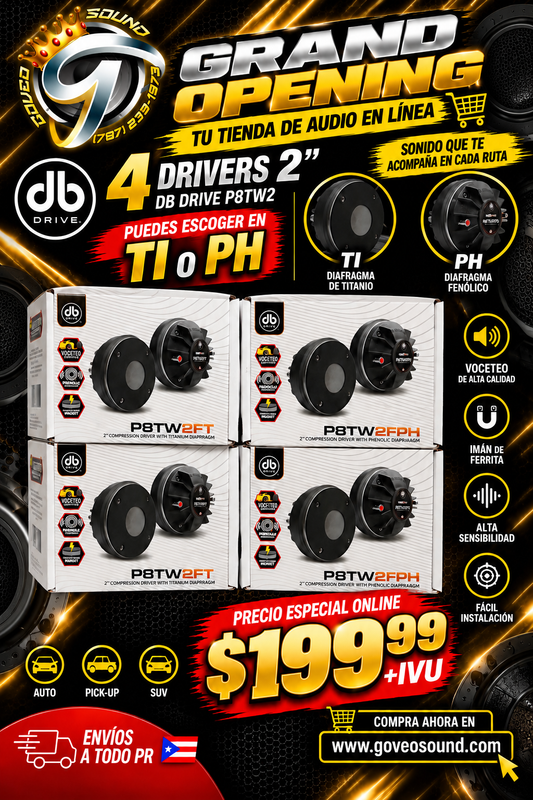 🔥 COMBO 4 DRIVERS DB DRIVE 2” – GRAND OPENING 🔥