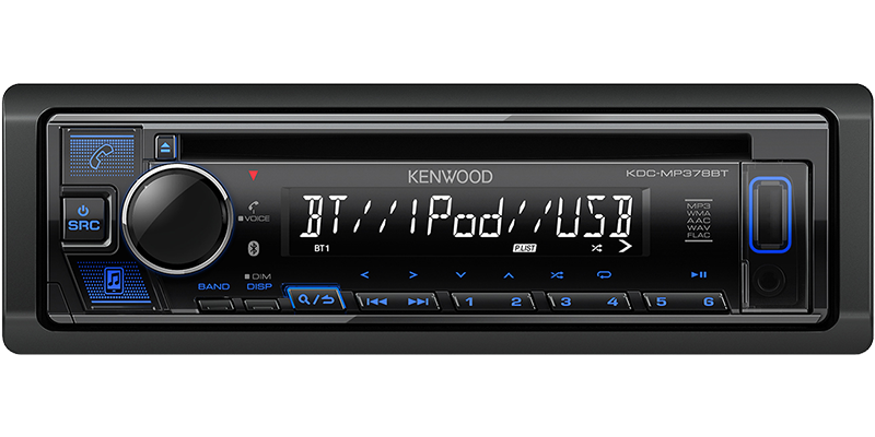 Kenwood Radio Single Din KDC-MP378BT